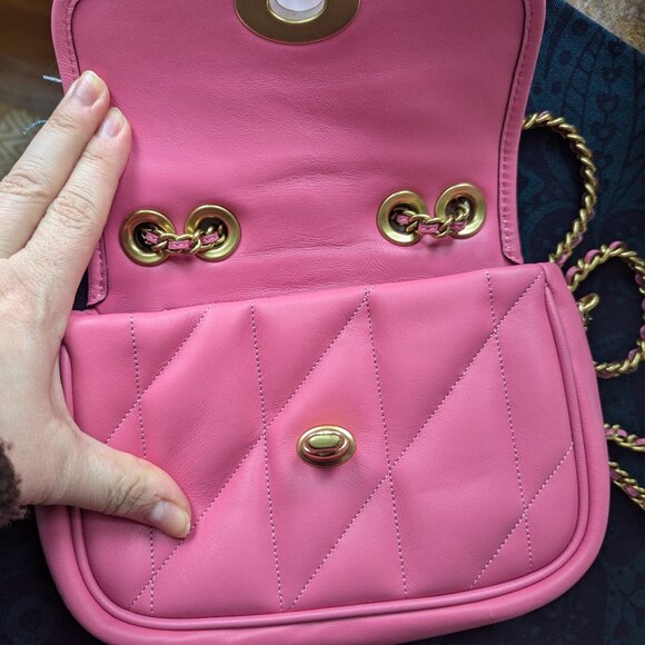 COACH Pillow Madison Shoulder Bag With Quilting in Petunia - Picture 8 of 16